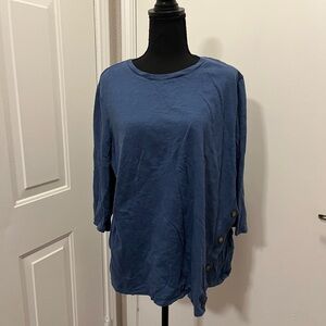 Chico's Classic Blue Long Sleeve Top
